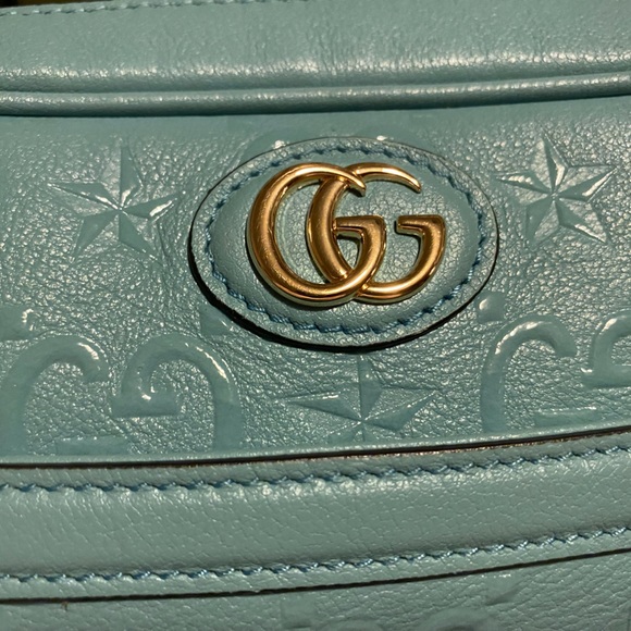 Gucci Monogram Star Embossed Small GG Shoulder Bag - Picture 11 of 13